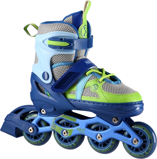 Kotalke NILS Extreme modro‑zelene, nastavljive – M (35–38)