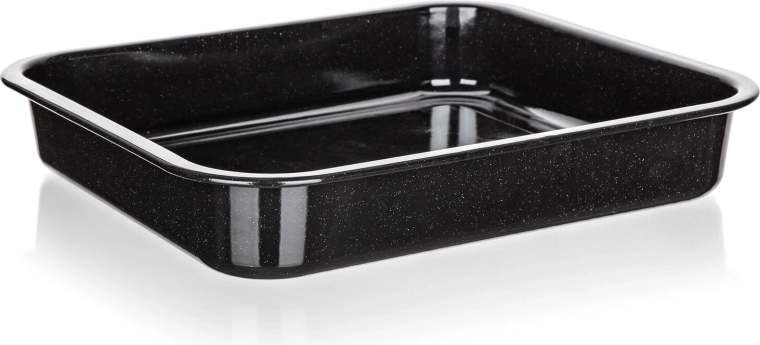 Emajliran pekač CULINARIA Black 41 × 37 × 7 cm