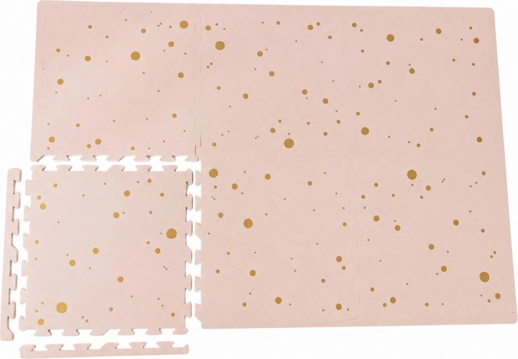 NIDO NIDO foam play mat Pink and Gold Confetti