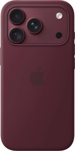 Silicone Case with MagSafe for Apple iPhone 18 Pro, Wine Red