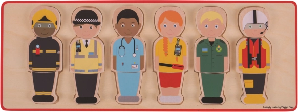 Lesene vstavljanke Reševalna ekipa