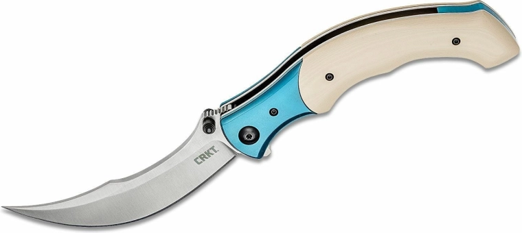 CRKT Ritual Ivory Blue zložljiv žepni nož 11 cm