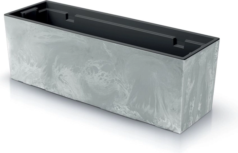 Korito URBI Case z betonskim učinkom z vložkom 77 cm