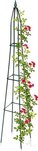 Vilde vrtni obelisk za plezalke, zelen, 190 cm