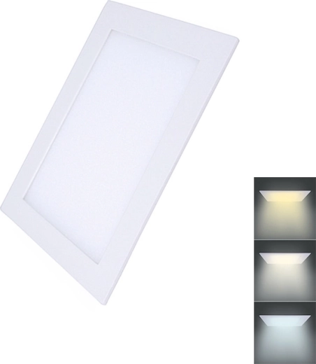 Solight LED mini panel CCT vgradni kvadratni 12 W 900 lm