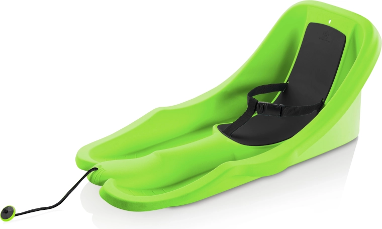 Otroške sani Baby Rider z naslonom za hrbet in pasom