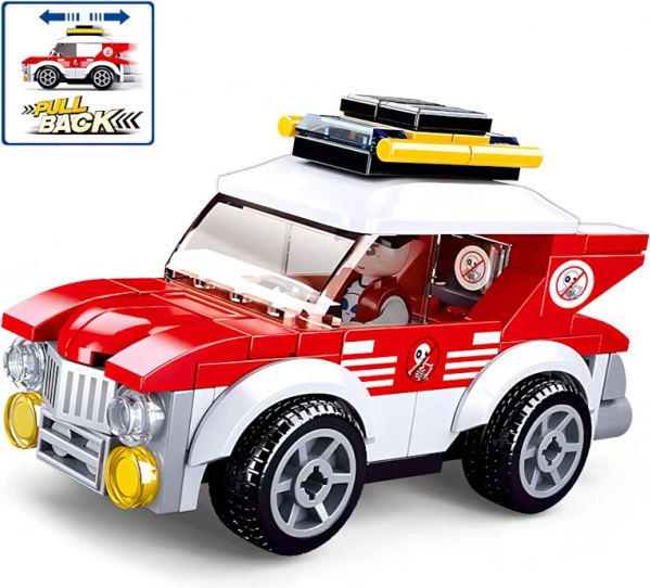 Sluban Town dirkalni avtomobilček – navijajoča sestavljanka