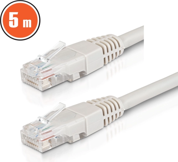 Omrežni patch kabel UTP CAT6 CCA 5 m siv