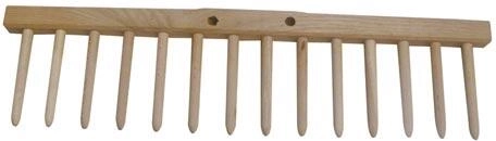 Lesene grablje brez držaja 48 cm, 14 zob