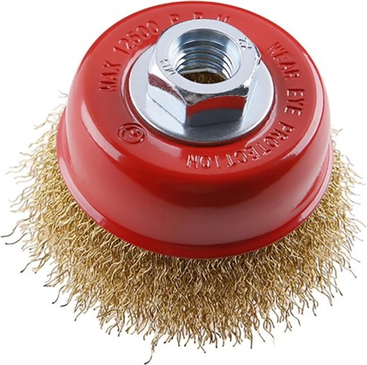 Skodelična krtača 75 mm z valovito žico M14 FESTA