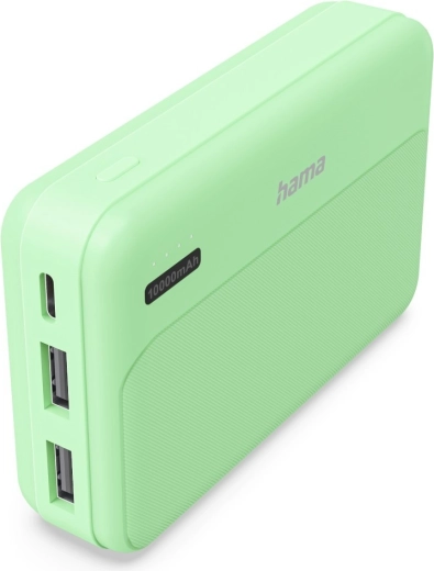 Hama Power Pack Pocket 10 powerbanka 10.000 mAh, 2× USB-A, zelena