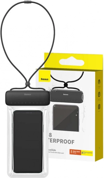 Vodotesno ohišje za telefon Baseus AquaGlide črno