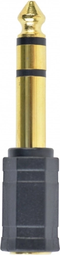 Avdio adapter 6,35 mm TRS (moški) na 3,5 mm jack (ženski) – pozlačen