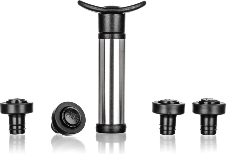 Vakuumska črpalka za vino s 4 zamaški Culinaria