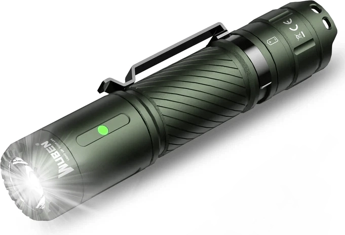 Žepna svetilka Wuben C3 Army Green 1200 lm, zelena
