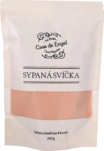 Vosek za posipne sveče rožnat s 4 stenji (250 g)