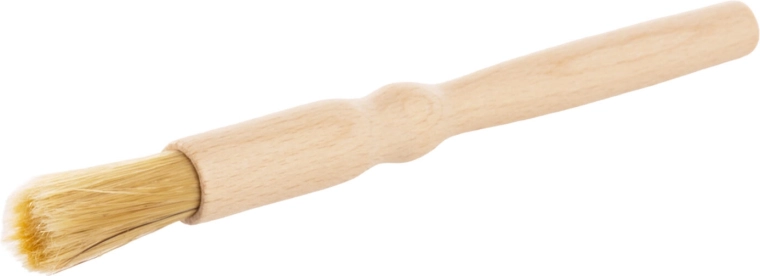 Okrogel pekovski čopič iz bukovega lesa, 18,5 cm