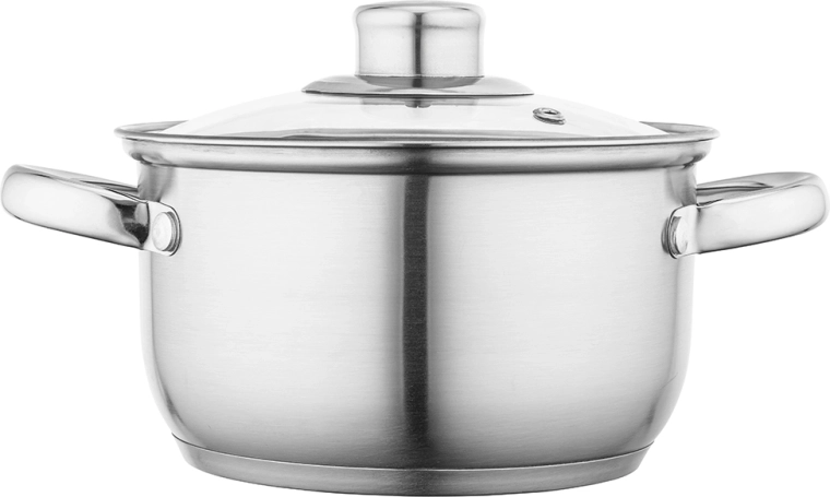 Fabio nerjavno jeklen lonec s pokrovom 16 cm, 1,9 l