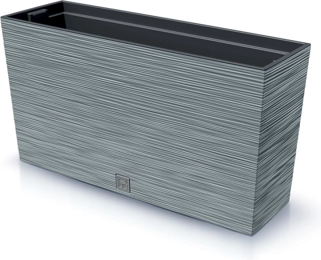 Plastični rebrasti koritor s vložkom 77 cm, betonsko siva