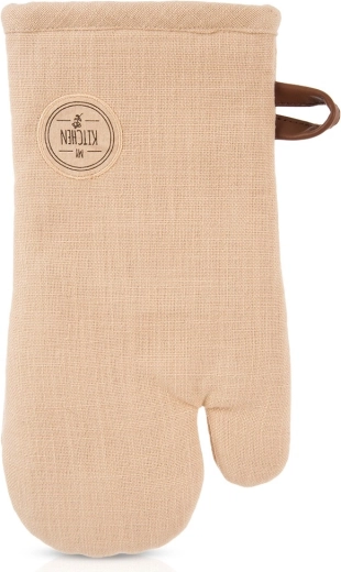 Bombažna kuhinjska prijemalka z magnetom, bež 32 cm