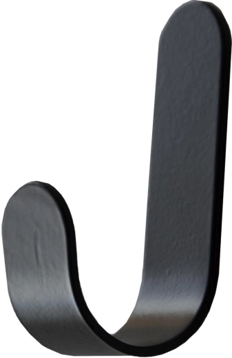 Samolepilni pravokotni črni kaveljčki, set 4 kos