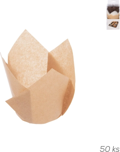 Slaščičarske papirnate košarice 5 cm, mix, 50 kos
