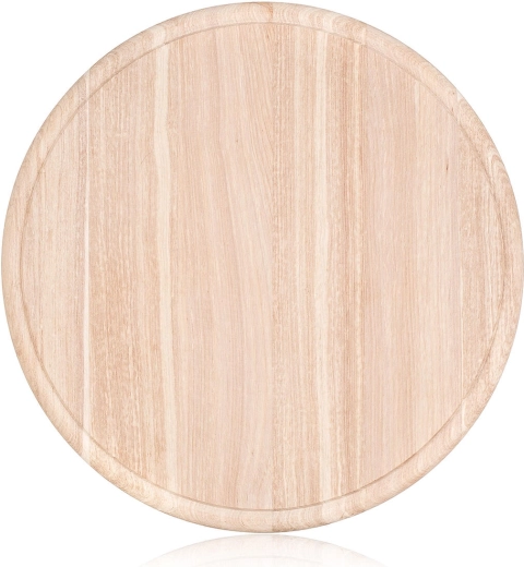 Okrogla lesena deska z utorom 26 cm BRILLANTE