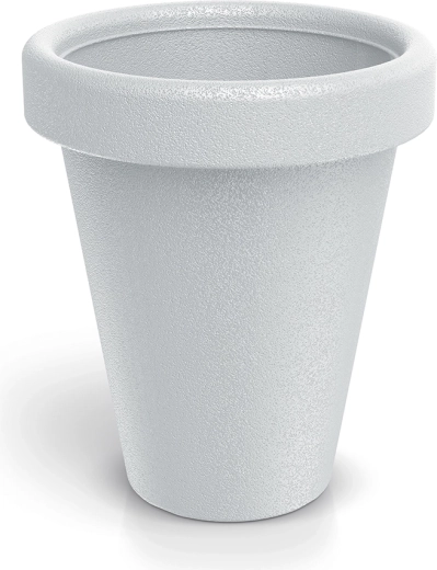 Plastični cvetlični lonec Origina 39 cm bel