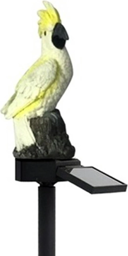 Zd50s solarna LED svetilka papiga kakadu bela