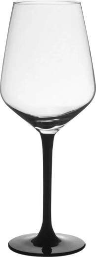 Kozarci za rdeče vino Rubin black 370 ml, 6 kosov