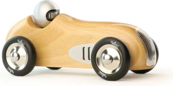 Vilac zgodovinski dirkalni avto iz naravnega lesa