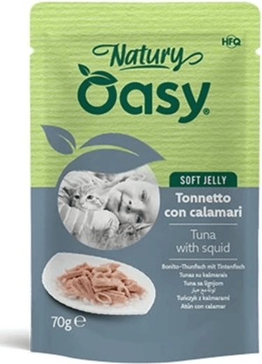 Oasy Nature Soft Jelly – tuna z sipino, vrečka 70 g