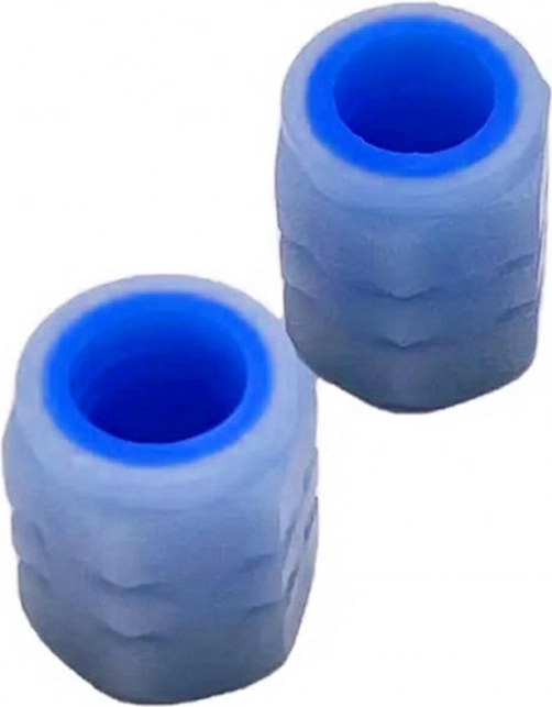 Svetleče kapice za ventile 2 kosa modre