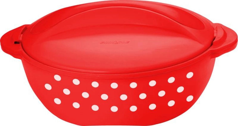 Termo lonec TORO 2 l – rdeč z belimi pikami