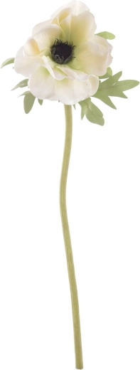 Umetna roža divji mak, bela, 50 cm