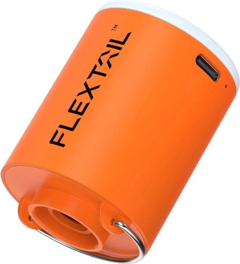 Flextail Tiny Pump X prenosna brezžična pumpa z lučko (oranžna)