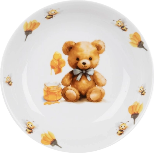 Otroški globok porcelanast krožnik Medvedek 19 cm