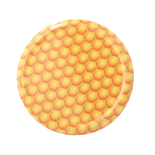 Kovinski pokrovčki Twist-off 82 mm z vzorcem čebeljega satovja, 750 kos