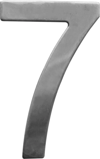 Hišna številka STAR 7 iz nerjavnega jekla 75 mm