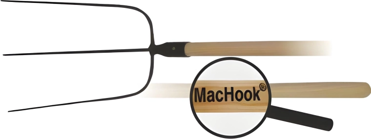 Vile s 3 zobmi z lesnim ročajem 130 cm