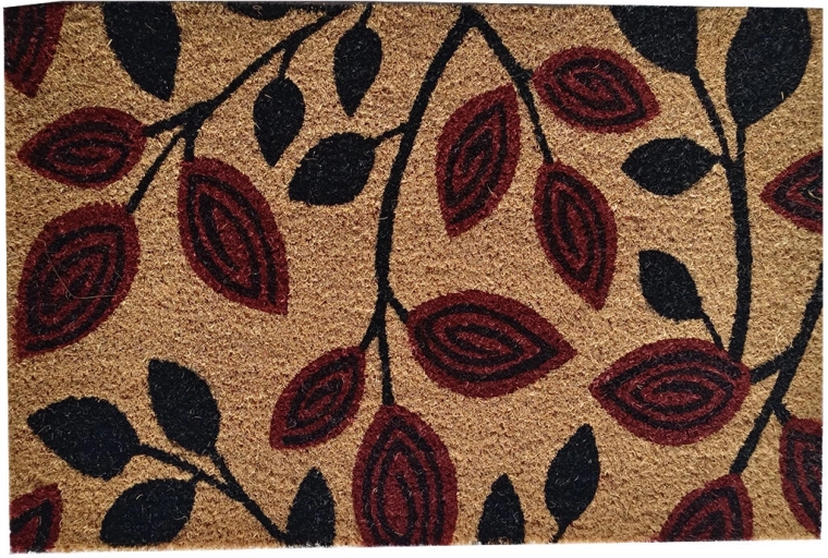 Predpražnik iz kokosa in PVC 40 × 60 cm Listi