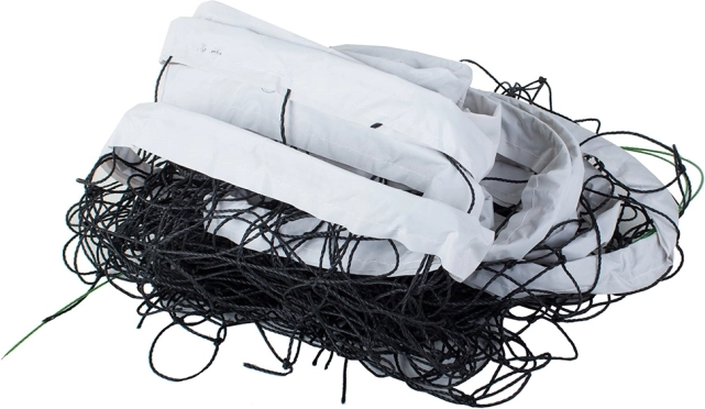 Odbojkarska mreža 9,5 × 1 m z napenjalno jeklenico in transportno torbo