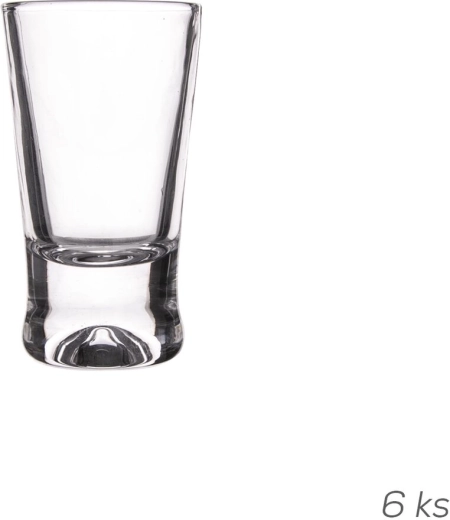 Steklene merilne kozarčke Glas 0,025 l (6 kosov)