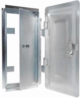 Pocinkana dimniška vratca 200 × 360 mm