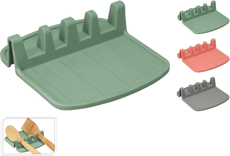 Držalo za kuhinjski pribor iz TPE 15 × 14 × 4,2 cm, mešane barve