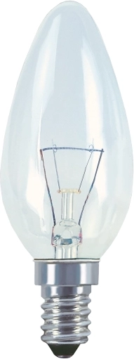 Svečka žarnica 240 V 25 W E14 prozorna TES-LAMP