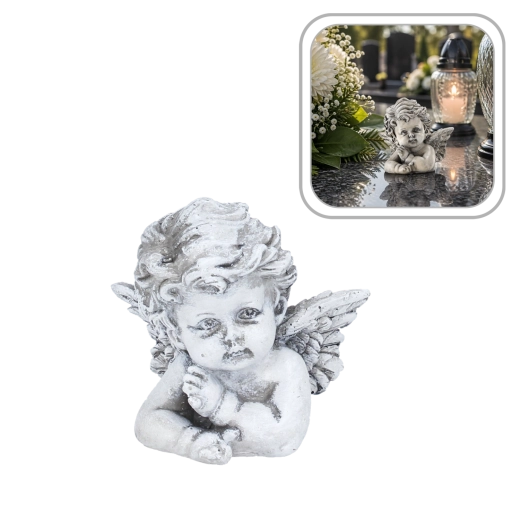 Memorial angel figurine for a grave - 1 piece