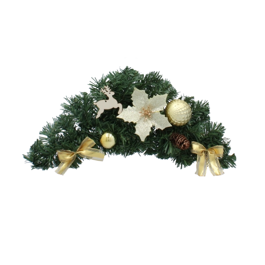 Viseči božični okras 46 cm v zlati barvi