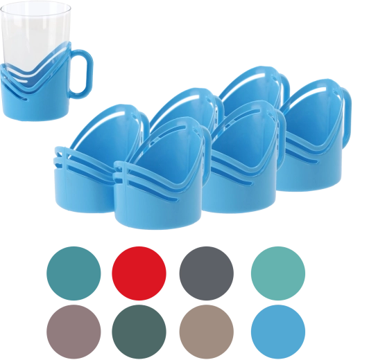 Set plastičnih držal za kozarce Jagiełło, 6 kosov