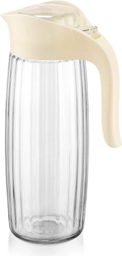 Stekleni vrč s pokrovom 1,5 l